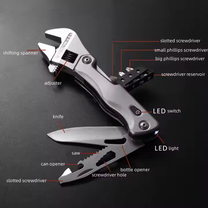 Adjustable Wrench Multi Tool - Customized