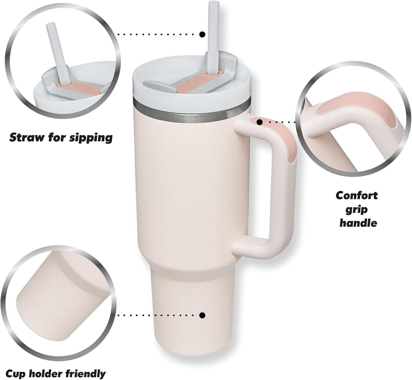 40oz Insulated Tumbler w/ Handle